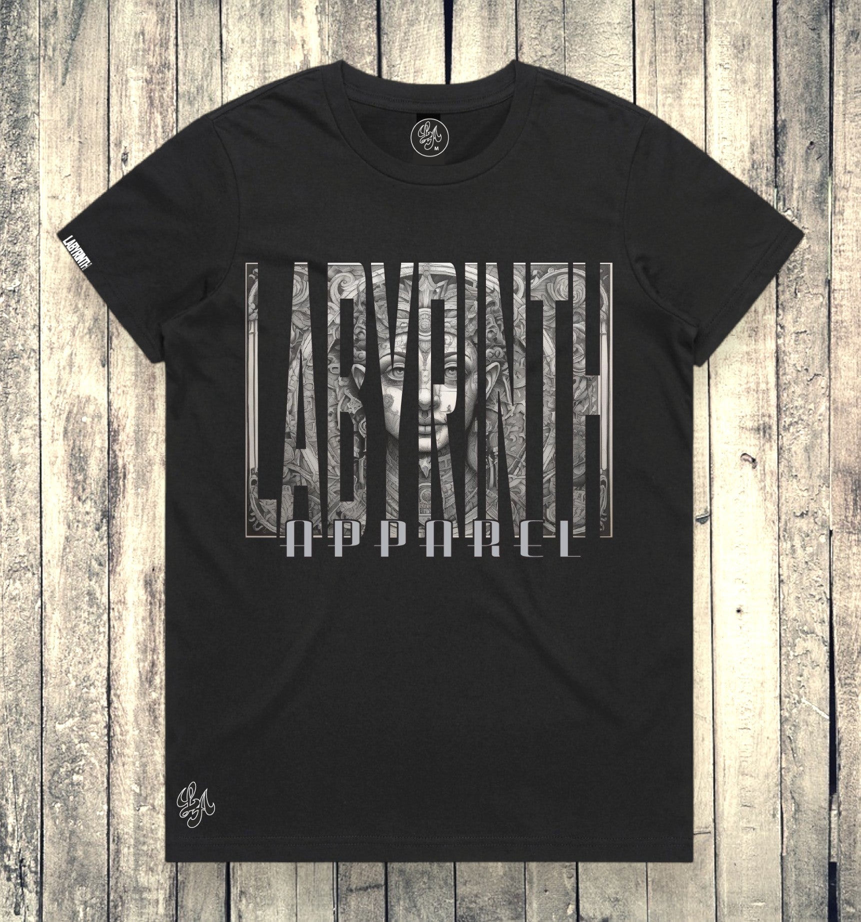LABYRINTH AZTEC - BLACK TEE