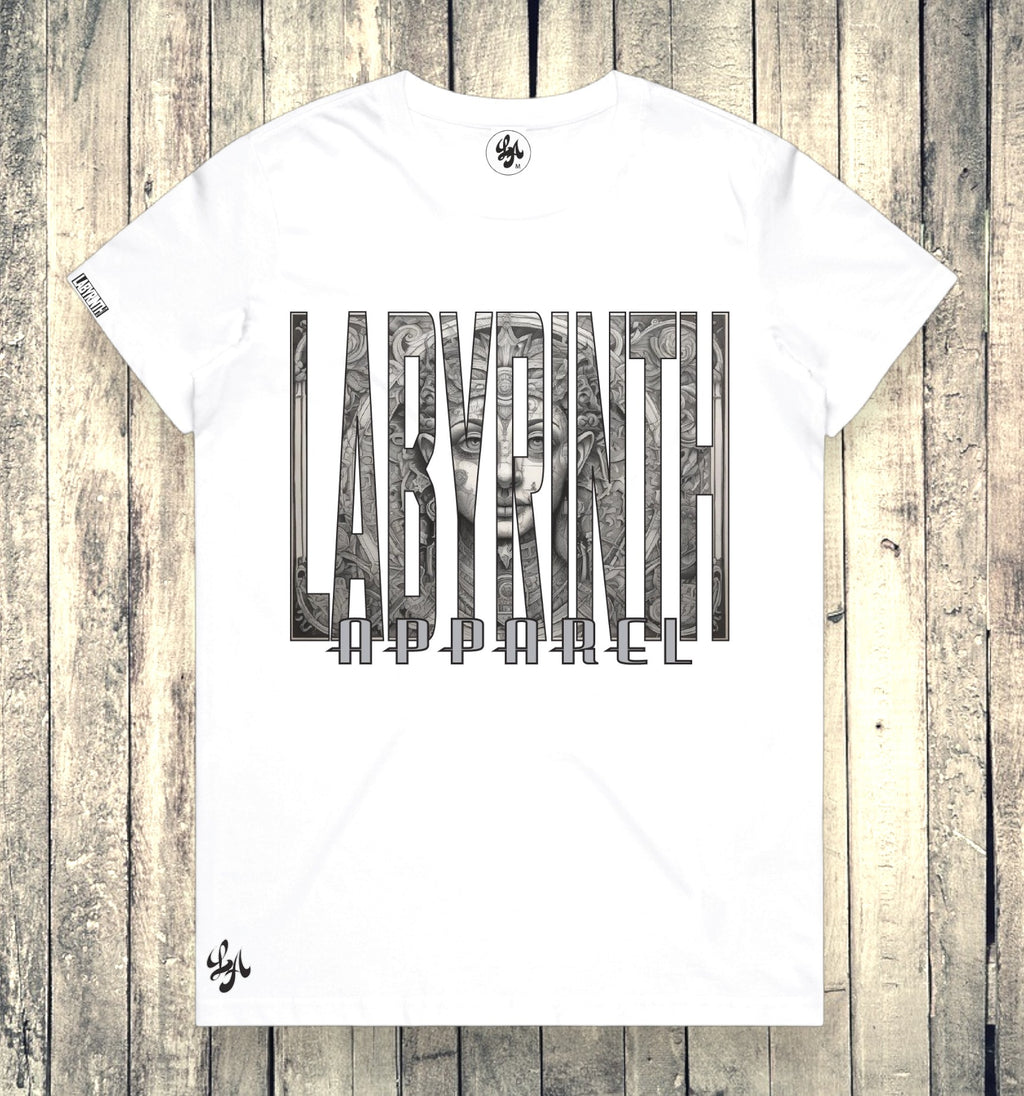 LABYRINTH AZTEC - WHITE TEE