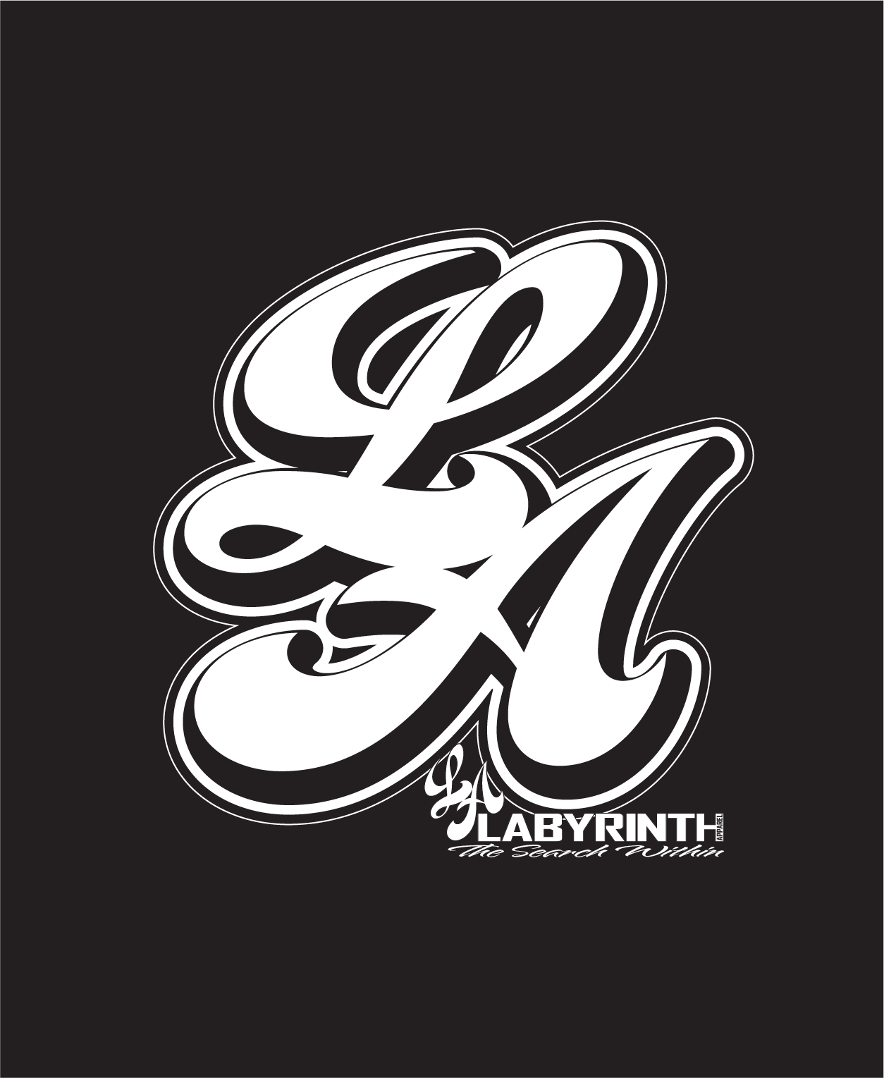 BIG L.A. STICKER - BLACK TEE