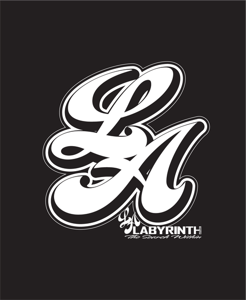 BIG L.A. STICKER - BLACK TEE