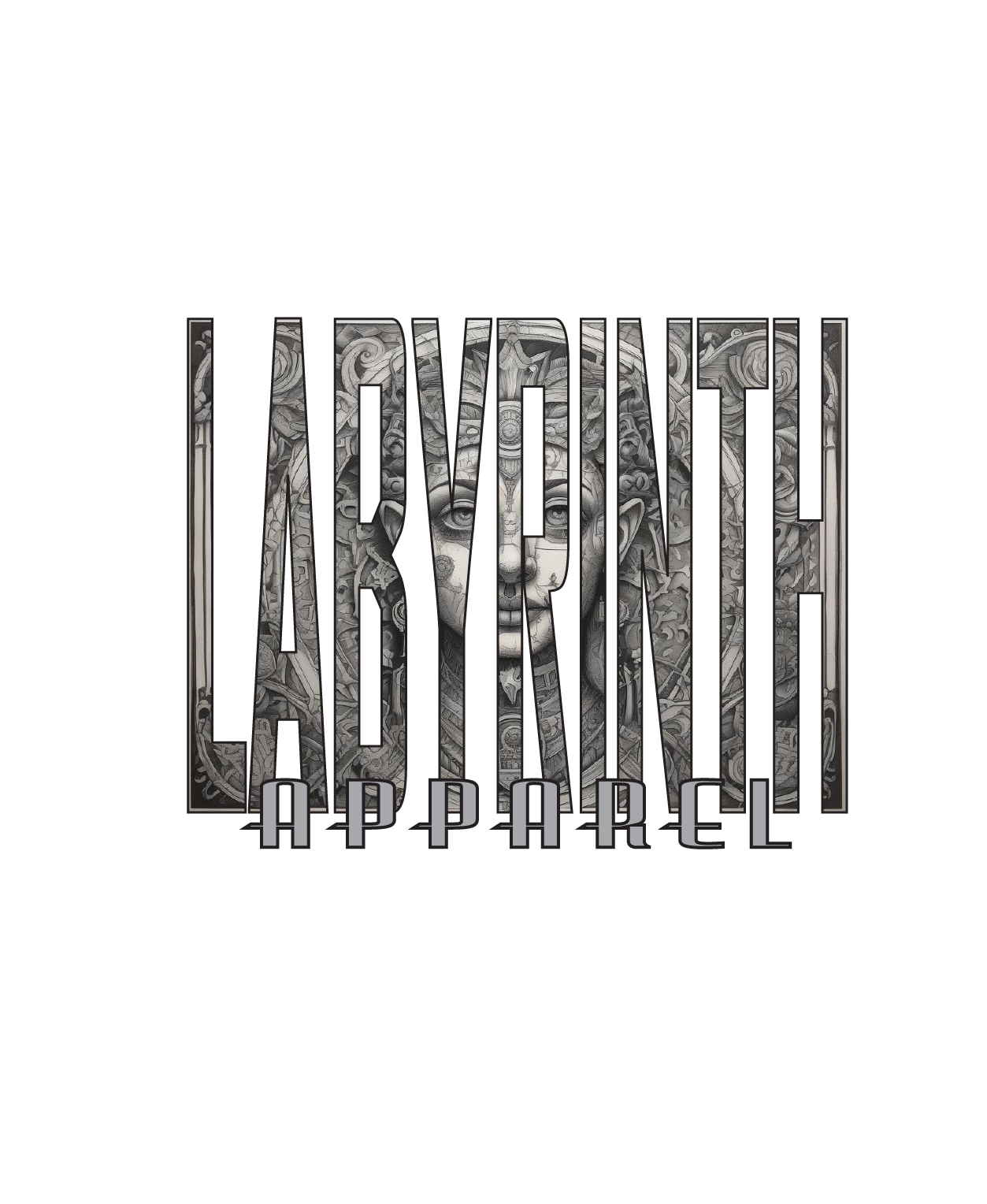 LABYRINTH AZTEC - WHITE TEE