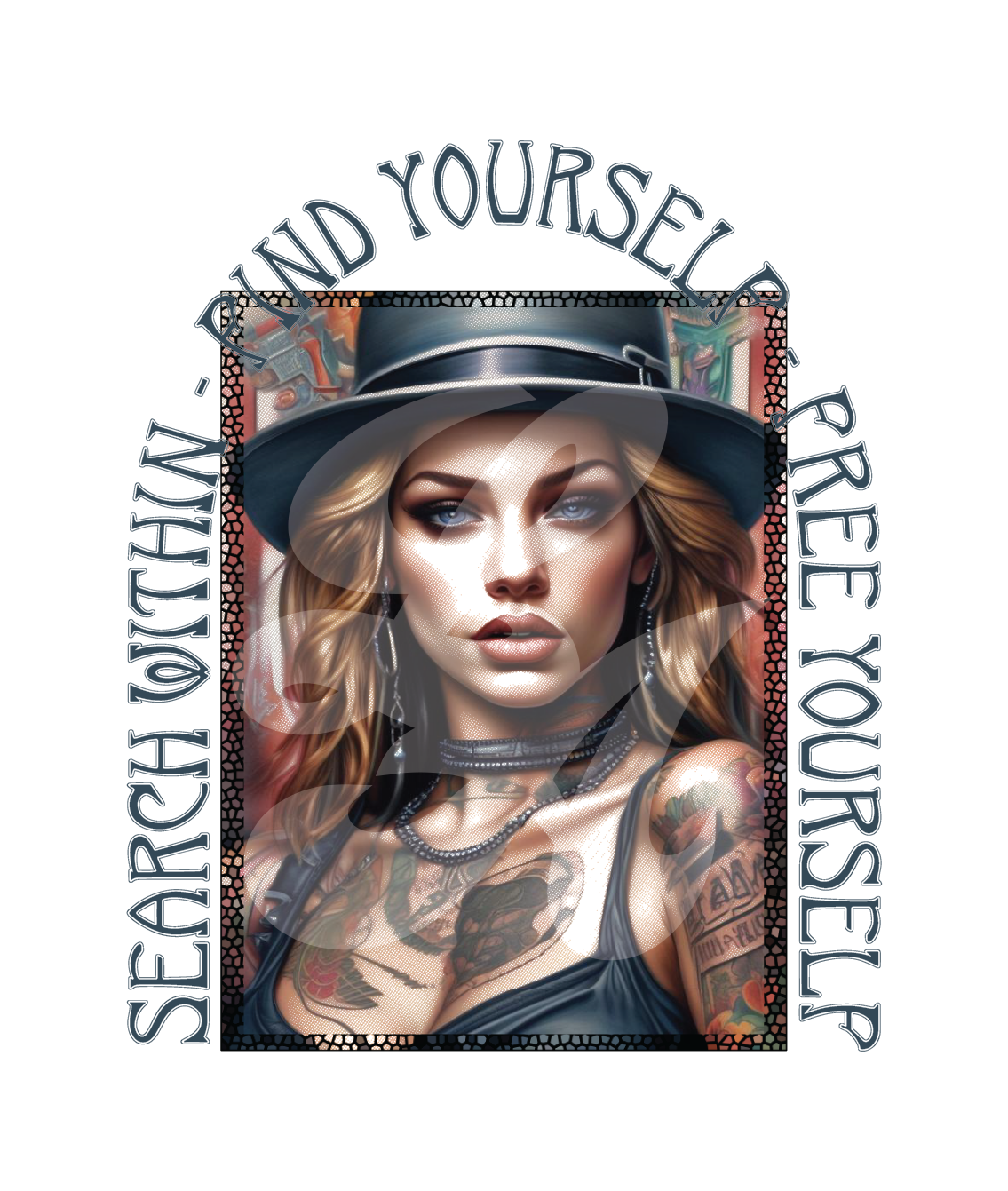 FIND YOURSELF FREE YOURSELF - WHITE TEE