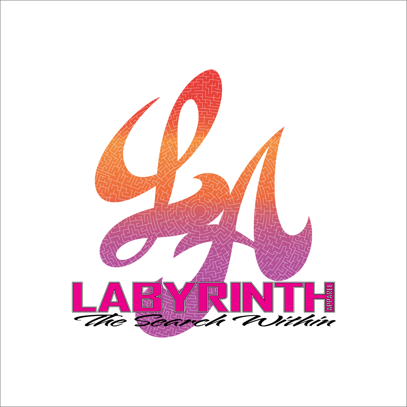 PINK/ORANGE AMAZED - WHITE TEE