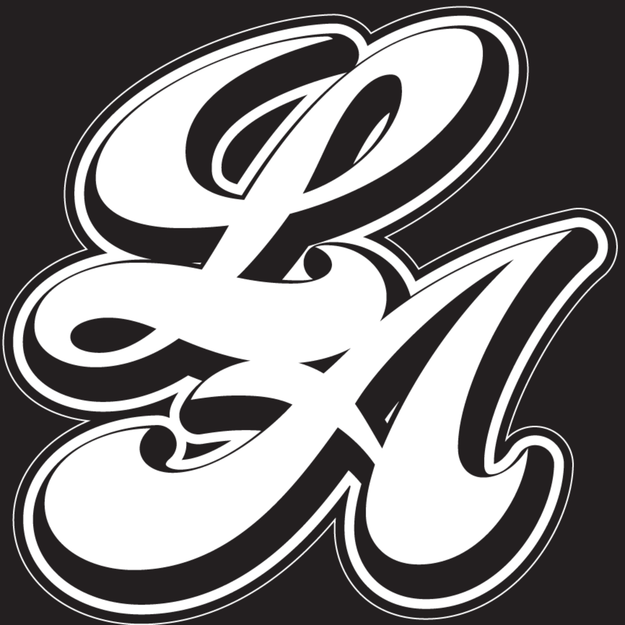 BIG L.A. STICKER - BLACK TEE