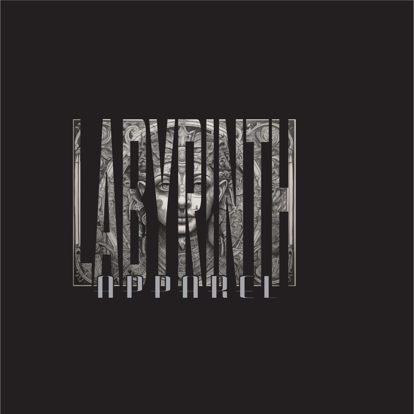 LABYRINTH AZTEC - BLACK TEE