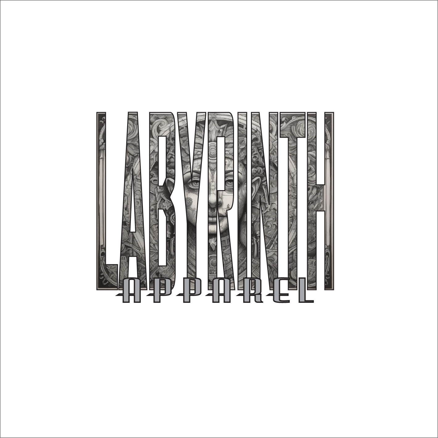 LABYRINTH AZTEC - WHITE TEE