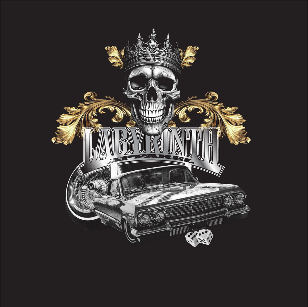 KING TRE LOWRIDER - BLACK TEE