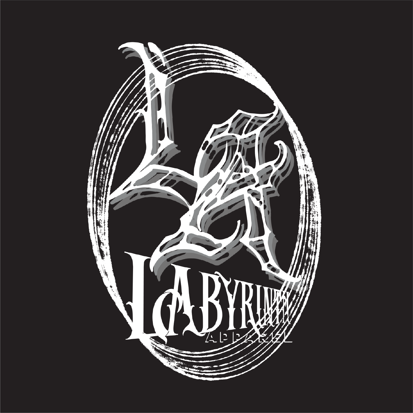 LABYRINTH SCRATCHED - BLACK TEE