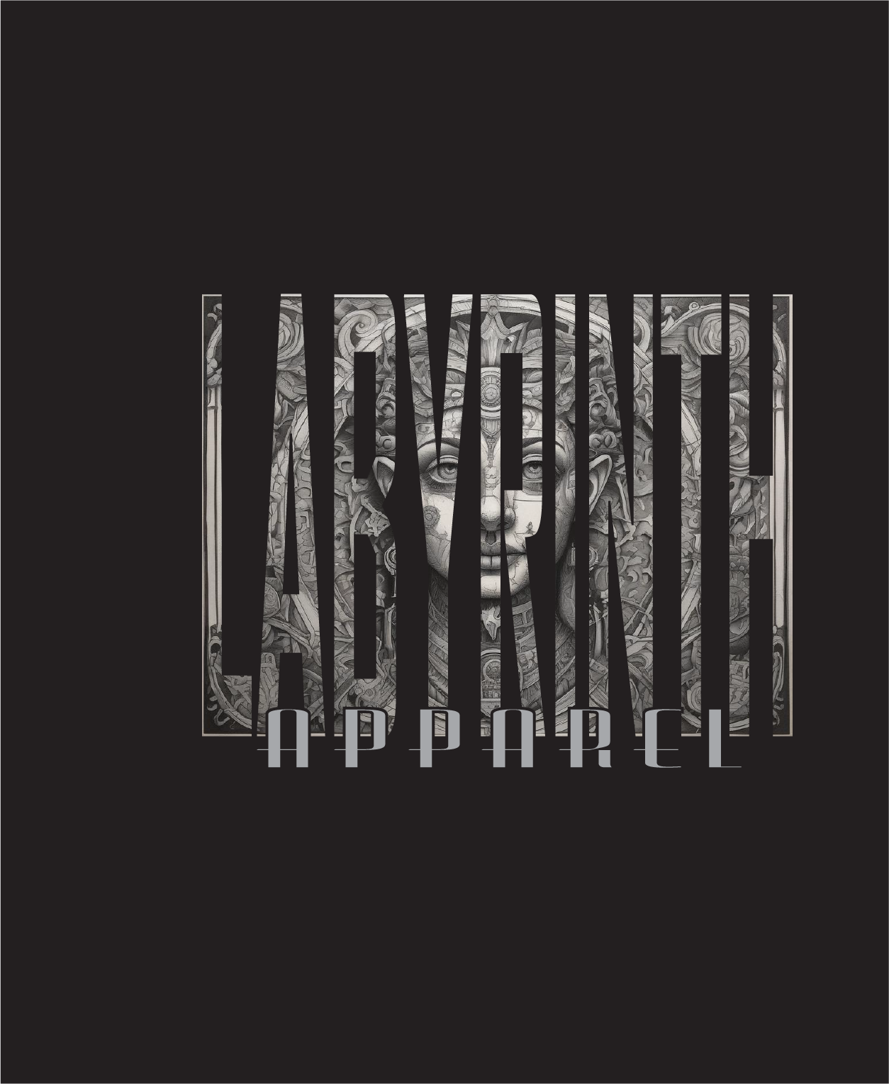 LABYRINTH AZTEC - BLACK TEE