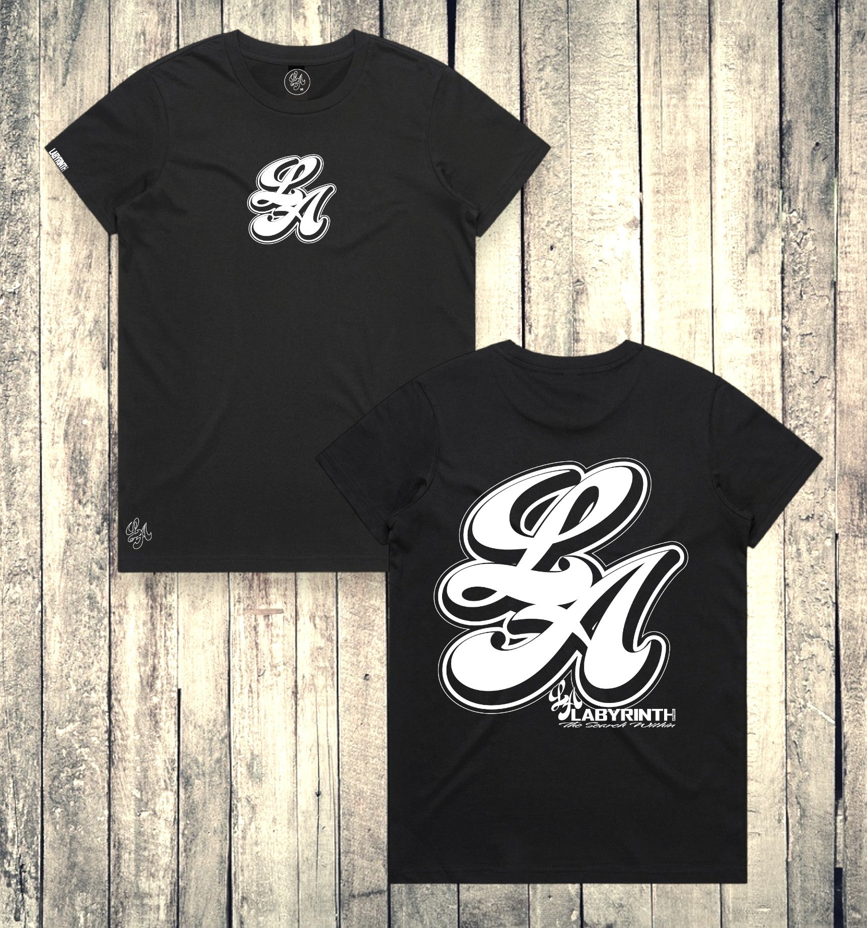 BIG L.A. STICKER - BLACK TEE