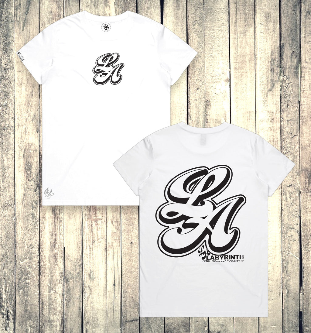 BIG L.A. STICKER - WHITE TEE