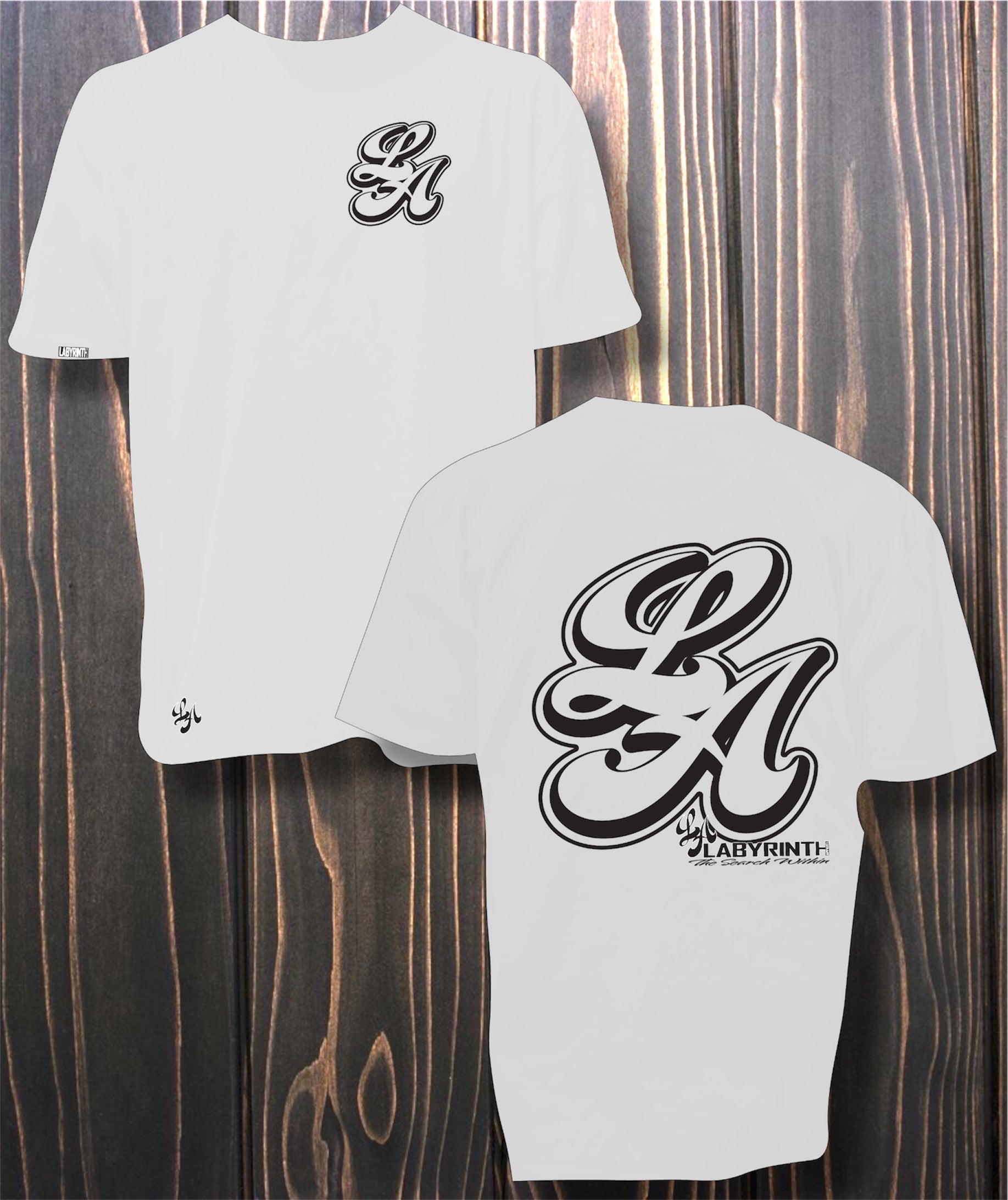 BIG L.A. STICKER - WHITE TEE