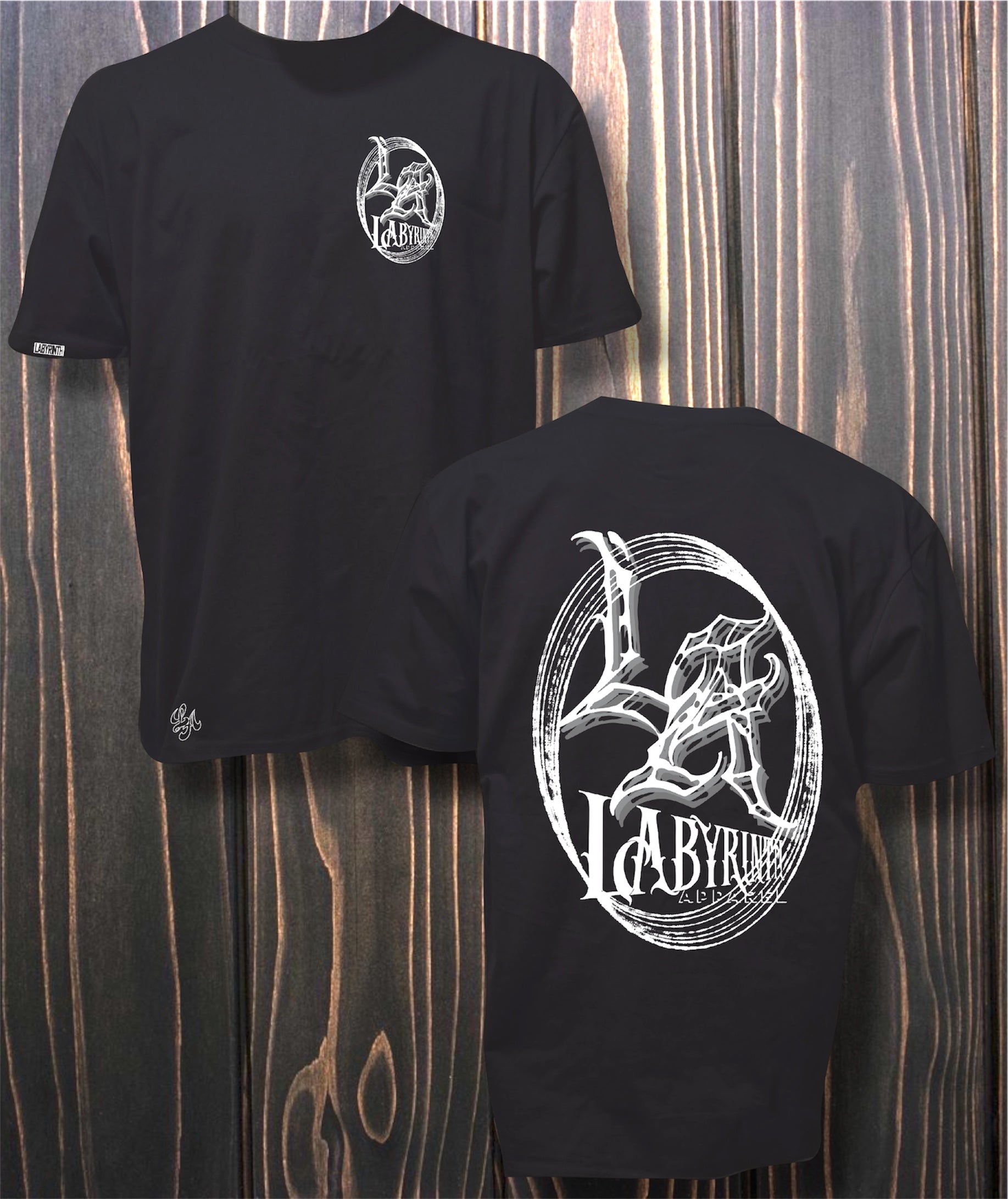 LABYRINTH SCRATCHED - BLACK TEE