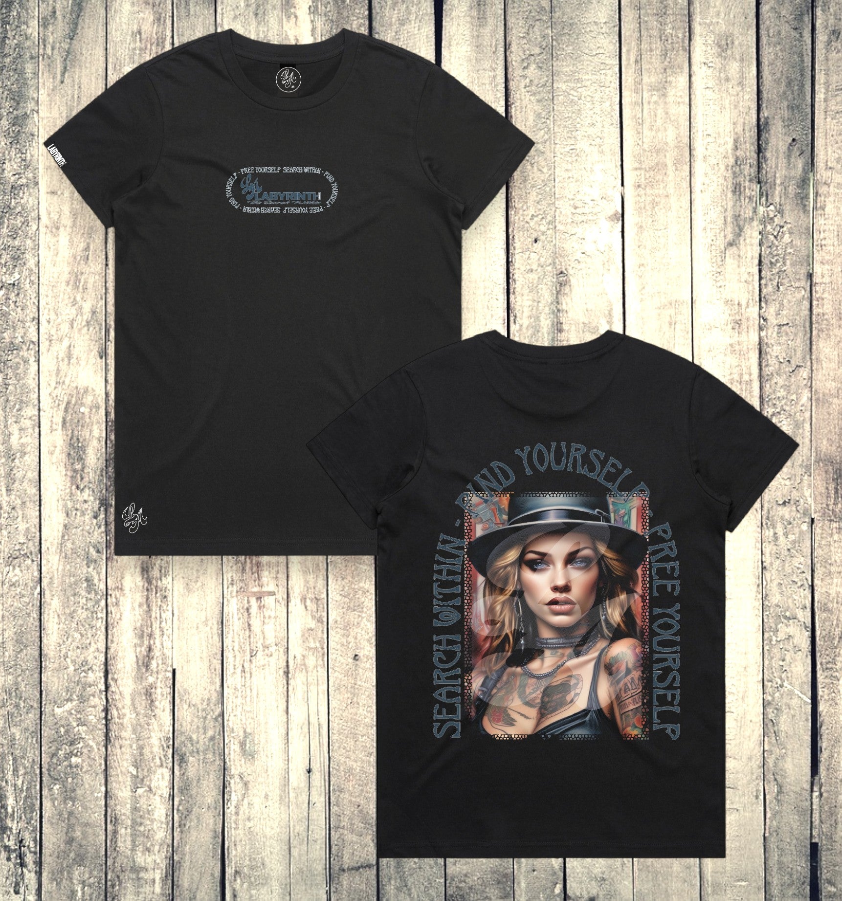 FIND YOURSELF FREE YOURSELF - BLACK TEE