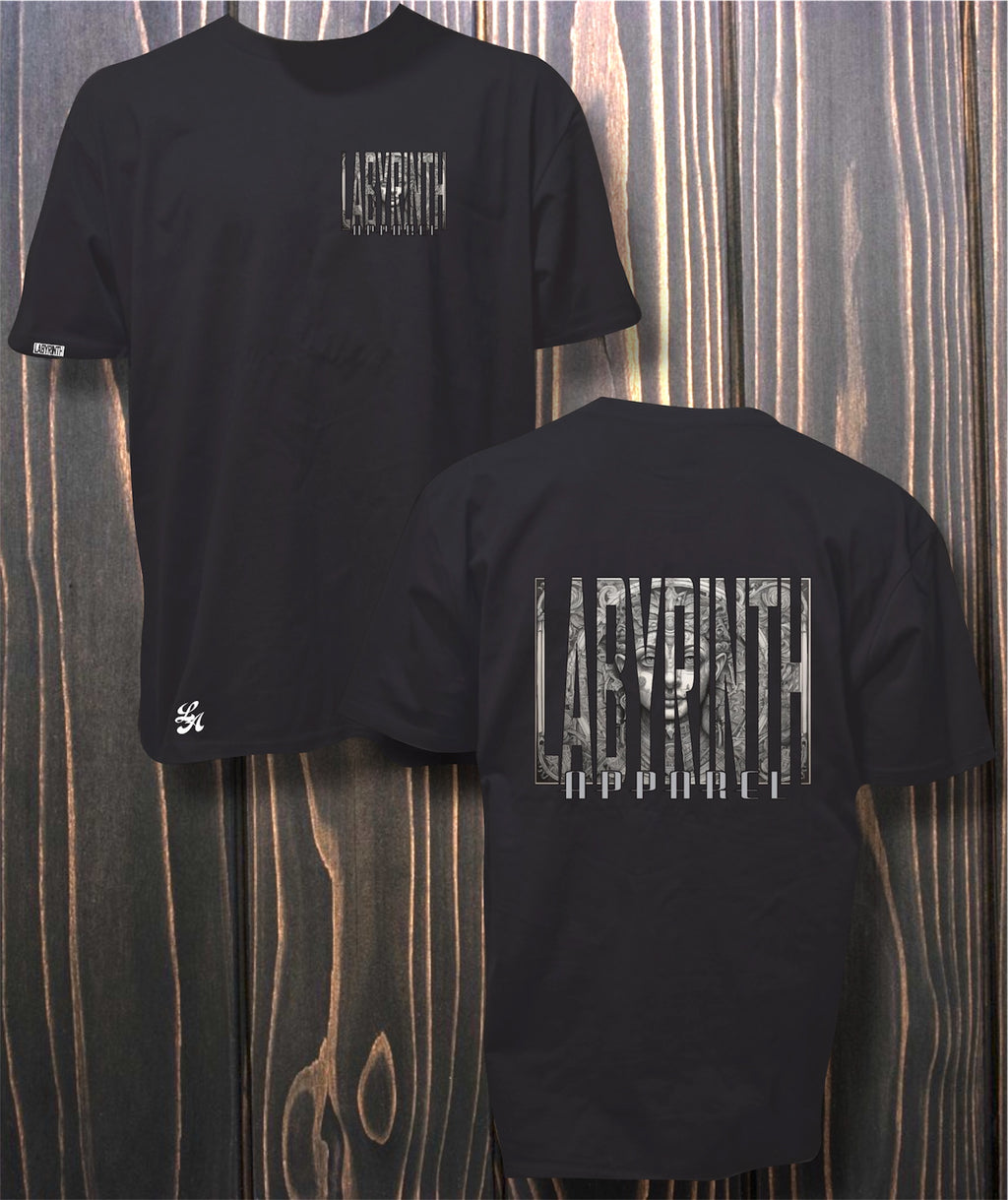 LABYRINTH AZTEC - BLACK TEE
