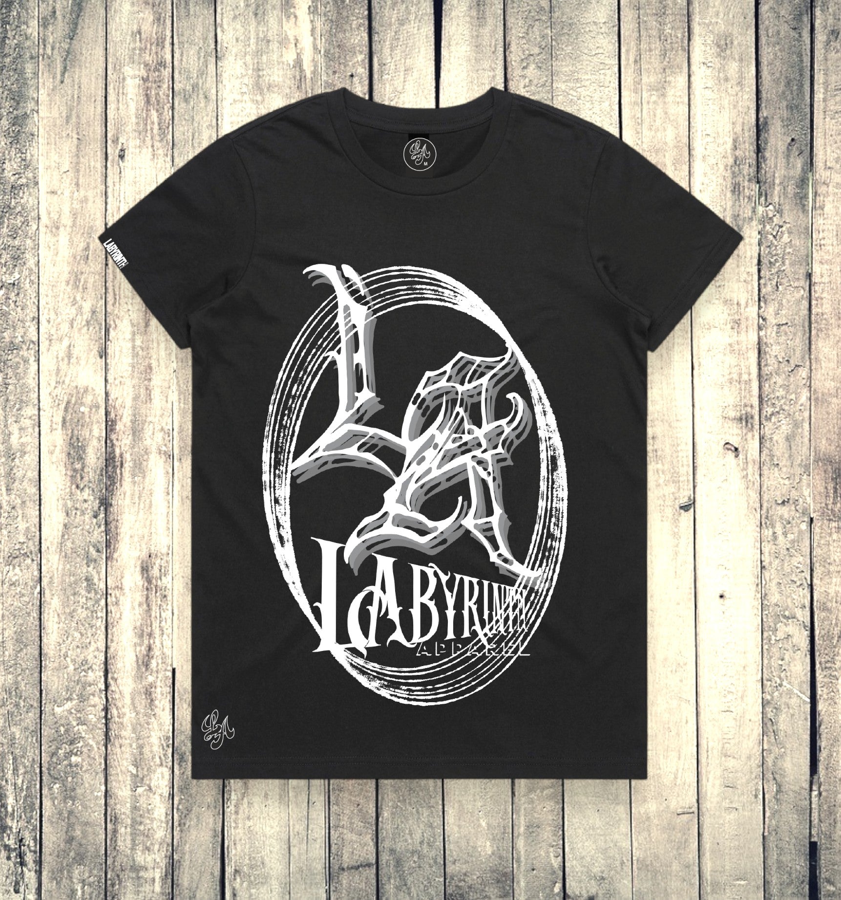 LABYRINTH SCRATCHED - BLACK TEE