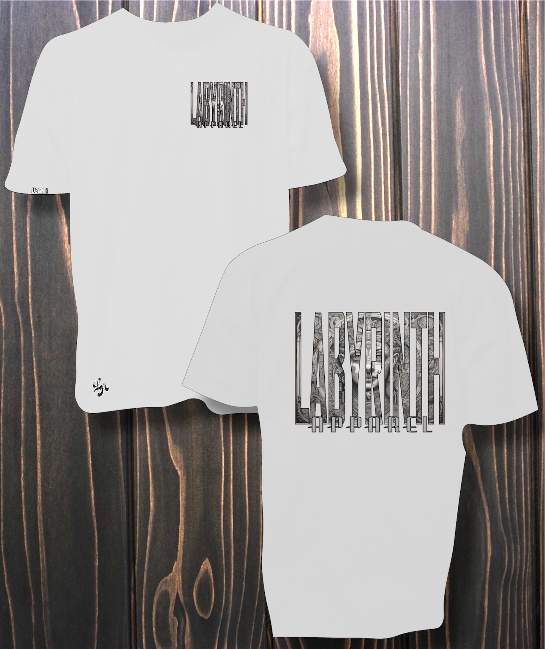 LABYRINTH AZTEC - WHITE TEE