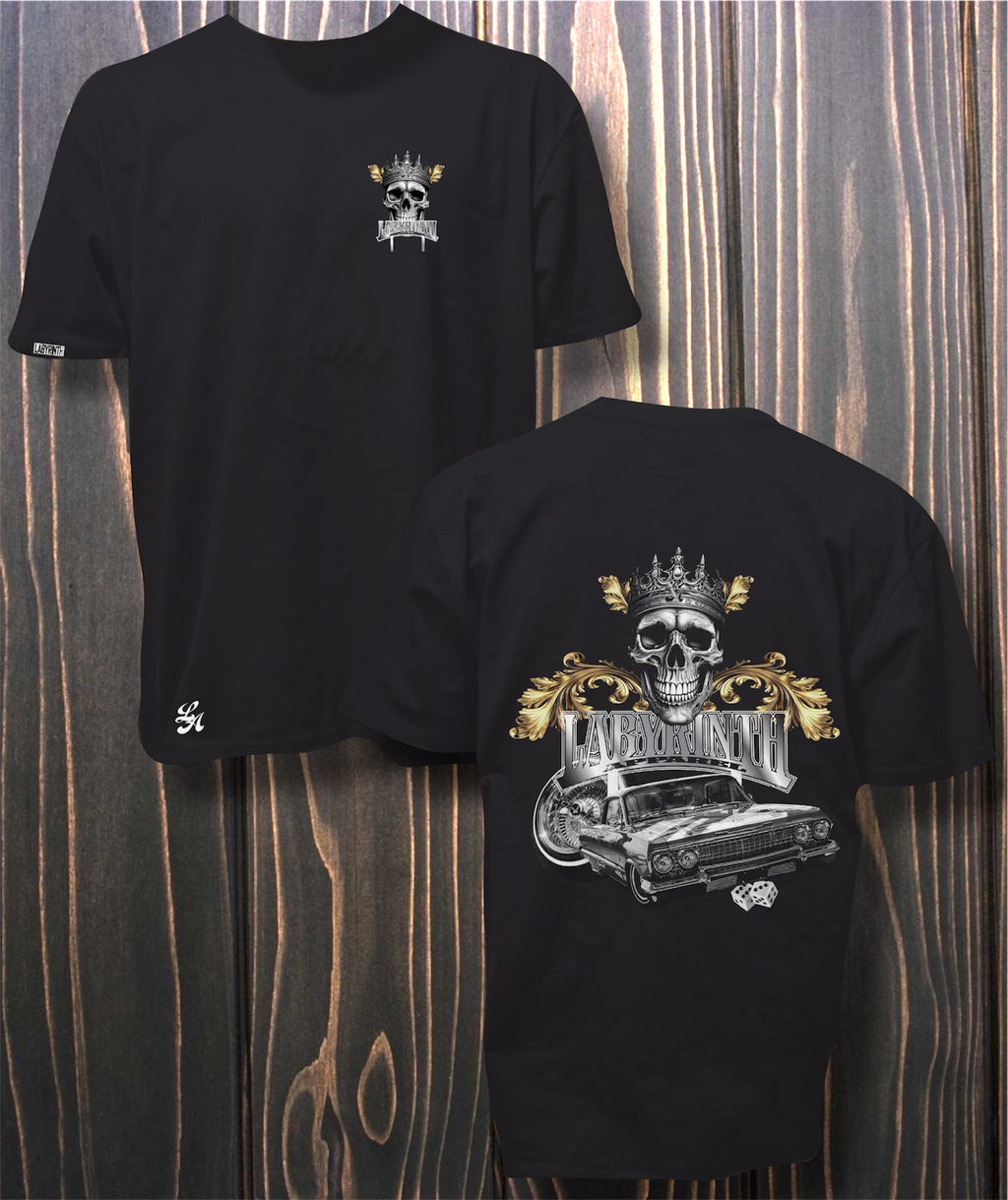 KING TRE LOWRIDER - BLACK TEE
